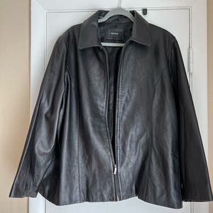Leather Jacket - Black, size 22 - item 41